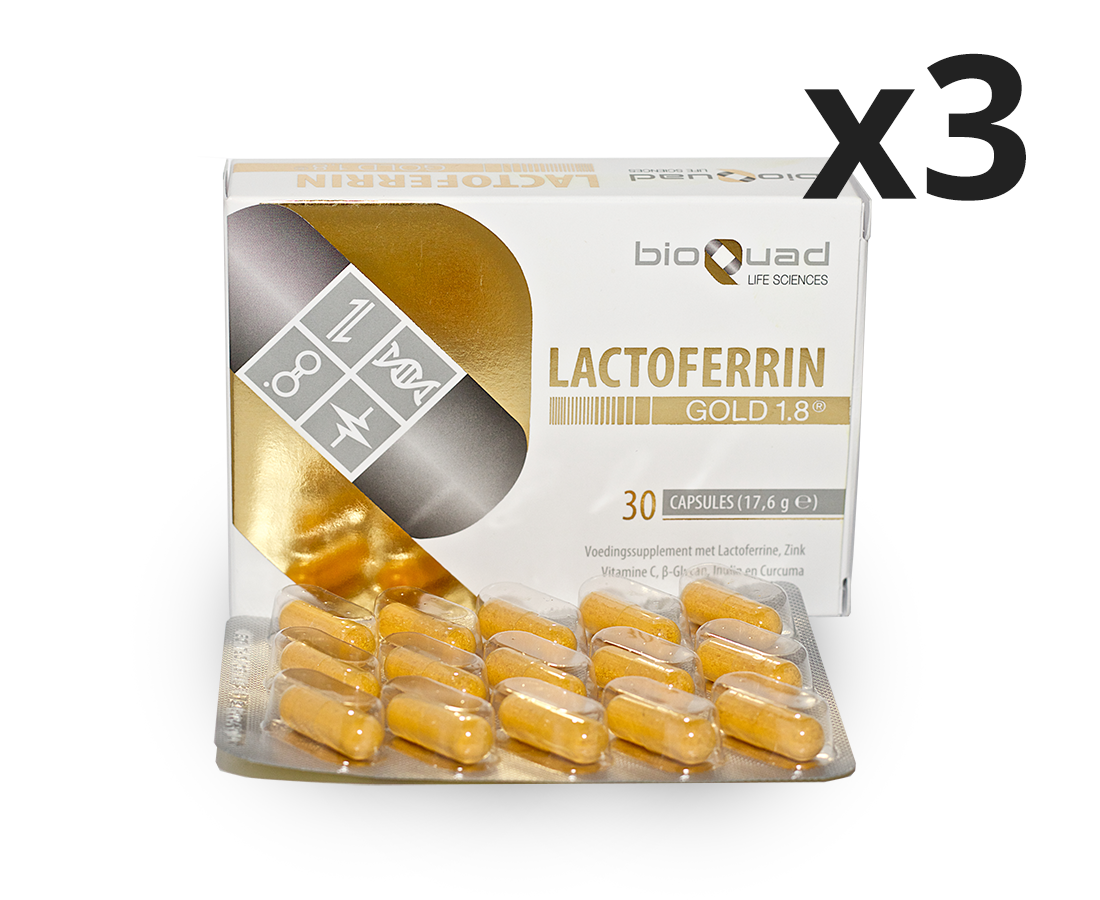 3 doosjes Lactoferrin Gold 1.8